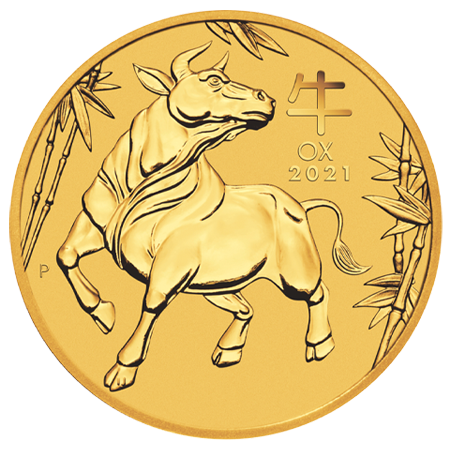 2021 1oz Lunar III Ox Gold Coin - Perth Mint